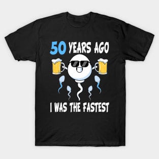 50 Years Ago I Was The Fastest Birthday Decorations Party T-Shirt